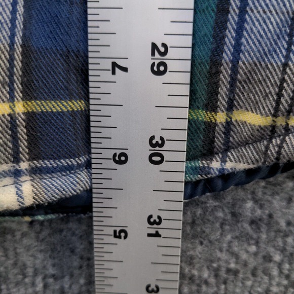 Outreach Men's Quilted Lined Flannel Shirt Jacket Multicolor XL Plaid Pockets - Picture 11 of 13